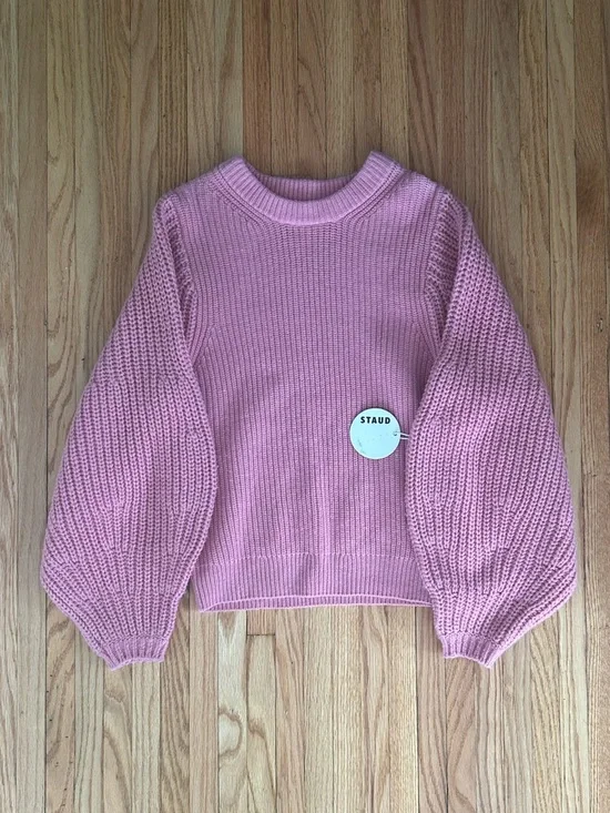 STAUD Pink Aura Wool Sweater - Picture 2 of 5